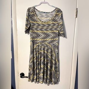 LULAROE Nicole dress. Full skirt 2XL